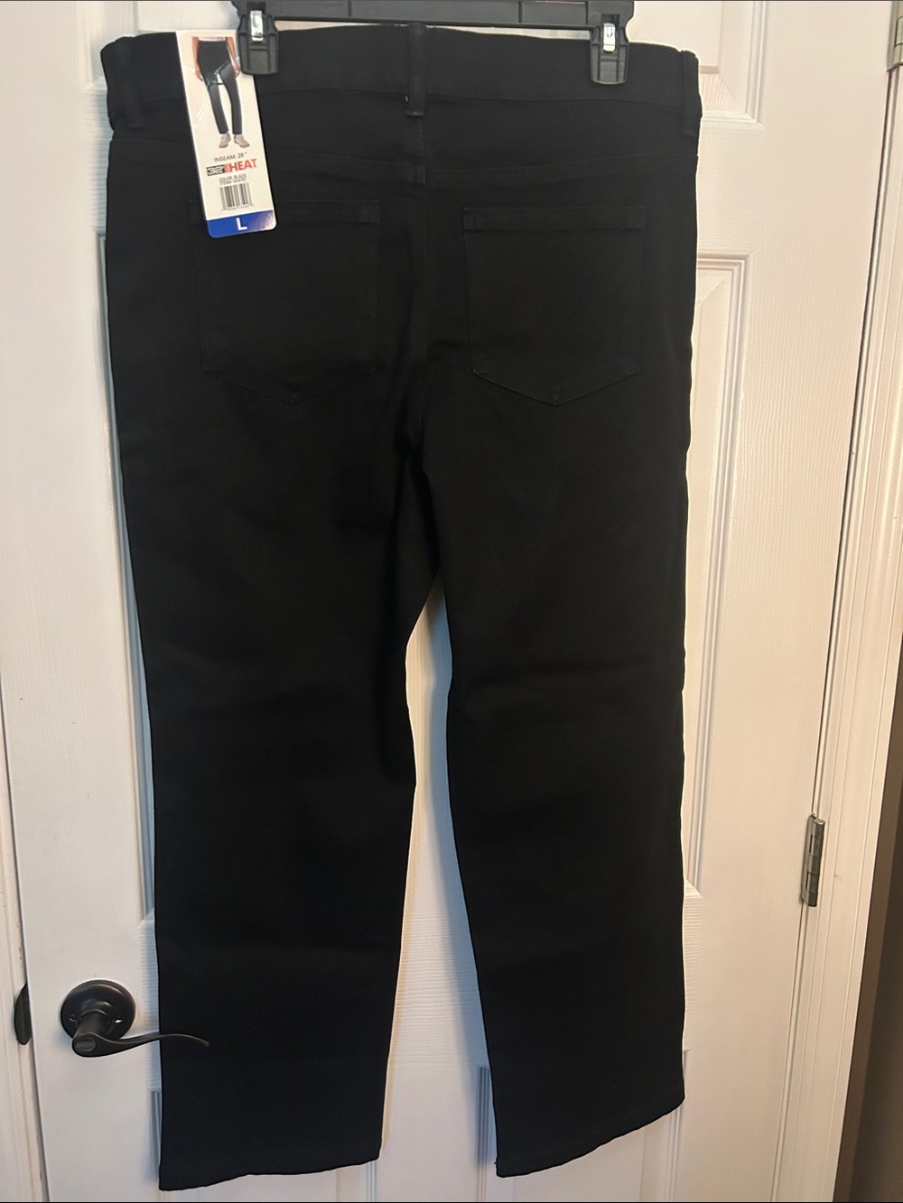 32 degrees Black Straight-Leg Pants - Classic pull on size L